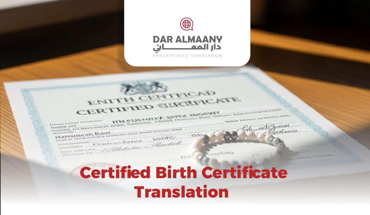 Certified Birth Certificate Translation